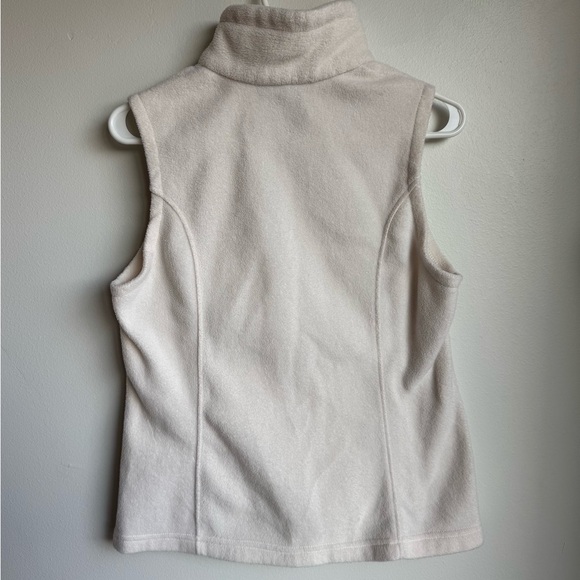 Columbia Benton Springs Woman’s Ivory Fleece Vest Size Small - Picture 9 of 12